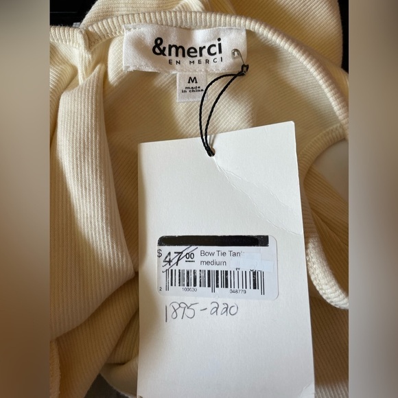 NWT & Merci bow tie tank - Picture 3 of 5